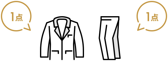スーツのカウント方法