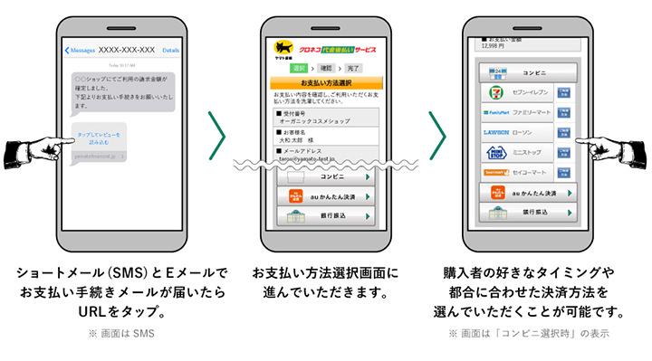 スマホタイプ利用者様の支払い方法